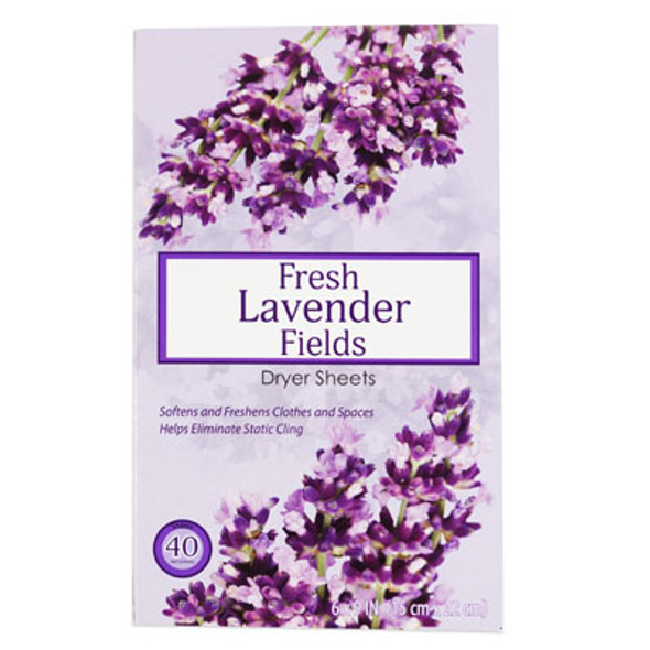 DRYER SHEETS 40CT FRESH LAVENDER FIELDS