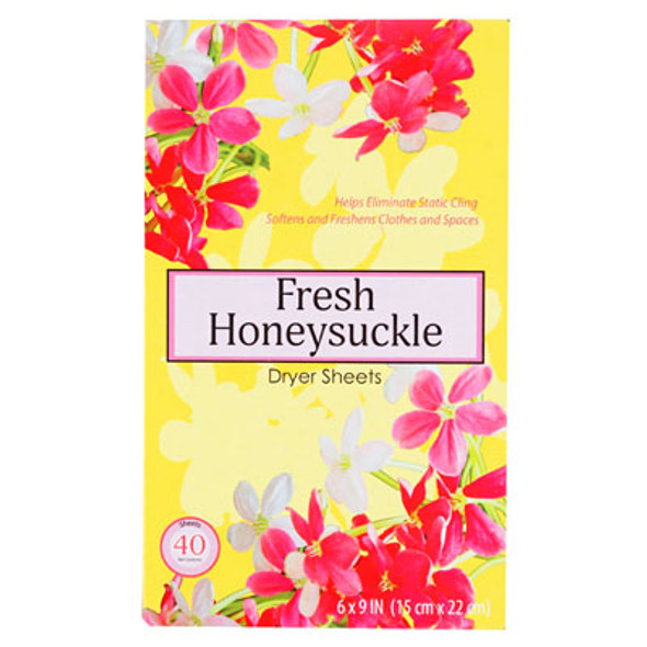 DRYER SHEETS 40CT FRESH HONEYSUCKLE