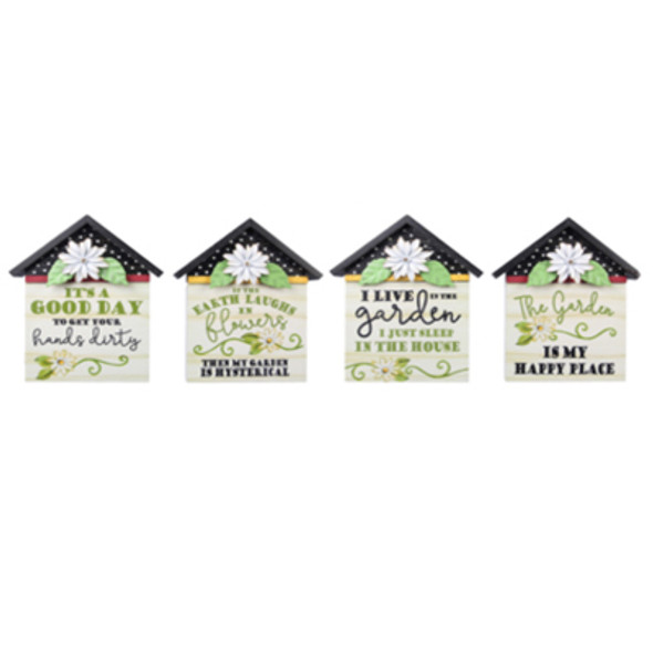 TABLETOP DECOR 4AST 7.2X1.5X8.88 HOUSE METAL/WOOD ($6.50)