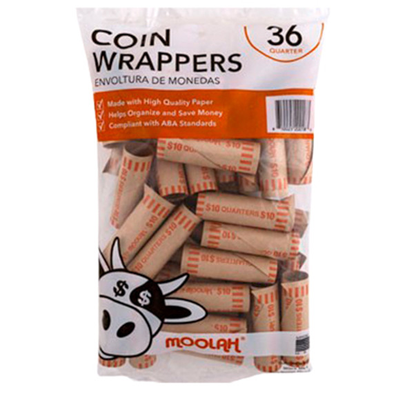 COIN WRAPPERS - QUARTERS 36 CT COIN WRAPPERS - QUARTERS 36 CT