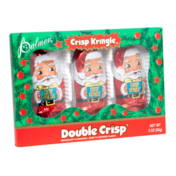 KRINGLE DOUBLECRISP 3PK 3 OZ FOIL WRAPPED BOXED IN PDQ