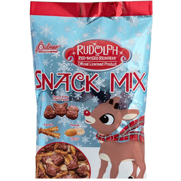 CHRISTMAS CANDY SNACK MIX RUDOLPH 3 OZ COUNTER DISPLAY