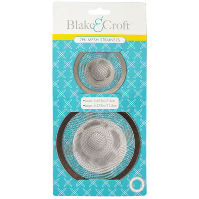 SINK STRAINER MESH 2PK STAINLESS SMALL 2.875IN/LARGE 4.375IN KITCHEN TCD