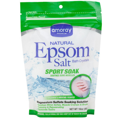 EPSOM SALT 16OZ SPORT SOAK AMORAY BAG