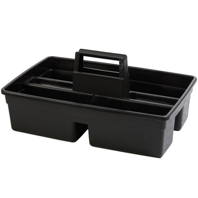 CADDY MULTIPURPOSE BLACK PLASTIC 11X8X17