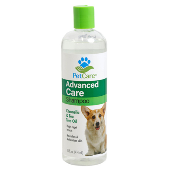 PET SHAMPOO PETCARE ADVANCED CARE 14 OZ CITRONELLA & TEA TREE OIL