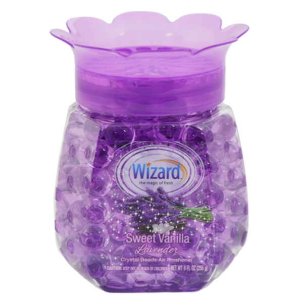 AIR FRESHENER BEADS 9OZ SWEET VANILLA LAVENDER WIZARD AIR FRESHENER BEADS 9OZ SWEET VANILLA LAVENDER WIZARD