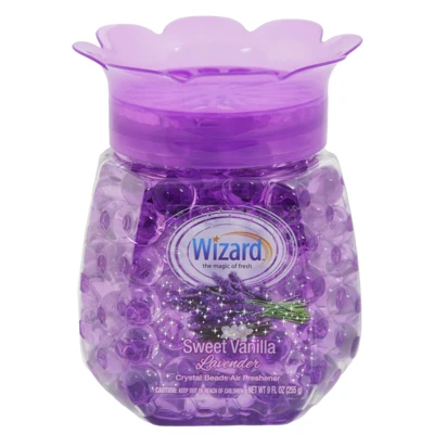 AIR FRESHENER BEADS 9OZ SWEET VANILLA LAVENDER WIZARD