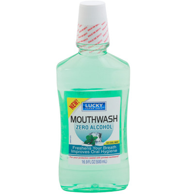 MOUTHWASH 16.9OZ ZERO ALCOHOL LUCKY