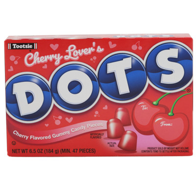 VALENTINE CANDY DOTS 6 OZ BOX COUNTER DISPLAY