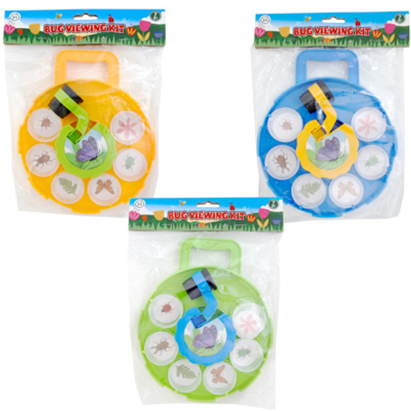 BUG VIEWING KIT 7PC W/6 "PETRIE" DISHES FOLD DOWN SCOPE & CARRY TRAY 3AST COLORS PBH BUG VIEWING KIT 7PC W/6 "PETRIE" DISHES FOLD DOWN SCOPE & CARRY TRAY 3AST COLORS PBH