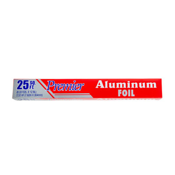 ALUMINUM FOIL PREMIER 25 SQ FT 12-IN X 8.33-YD MADE IN USA ALUMINUM FOIL PREMIER 25 SQ FT 12-IN X 8.33-YD MADE IN USA