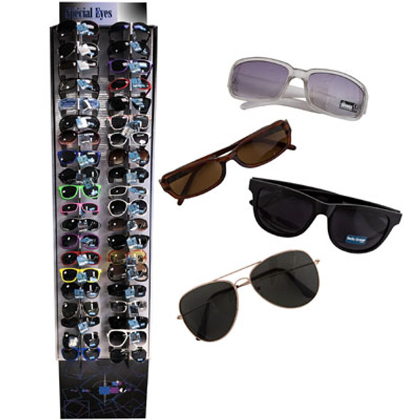 SUNGLASSES 240PC 48 ASSORTED FLOOR DISPLAY SUNGLASSES 240PC 48 ASSORTED FLOOR DISPLAY