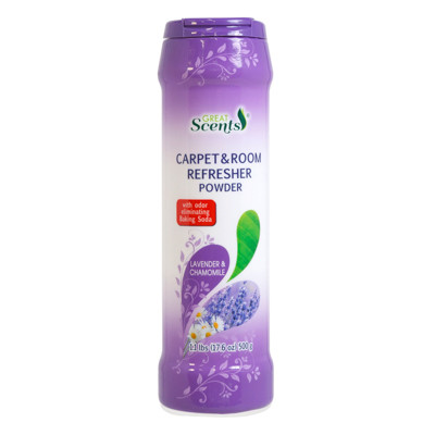 CARPET&ROOM REFRESHER POWDER 17.6OZ LAVENDER & CHAMOMILE GREAT SCENTS