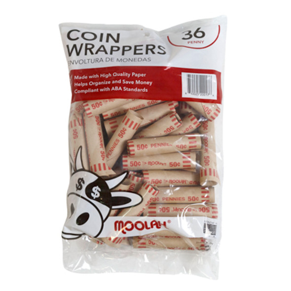 COIN WRAPPERS - PENNY 36 CT COIN WRAPPERS - PENNY 36 CT