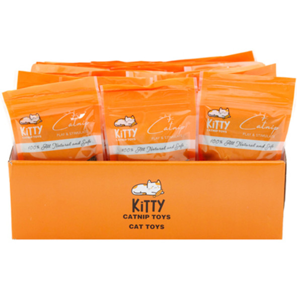 CATNIP .5 OZ RESEALABLE PEG BAG IN COUNTER DISPLAY