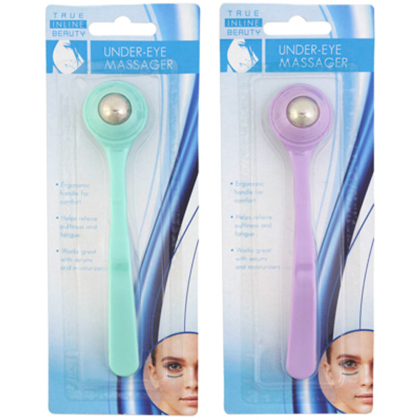 UNDER EYE MASSAGER HANDLED ROLLER BALL REDUCE PUFFINESS/FATIGUE HBA BLC
