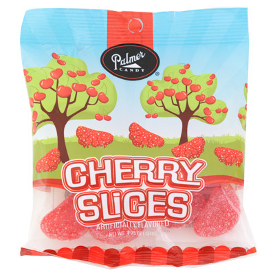 PALMER CANDY CHERRY SLICES 4.75 OZ PEG BAG