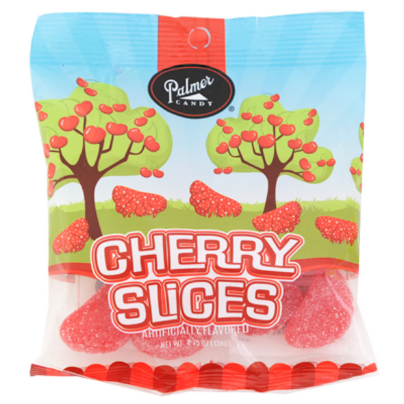 PALMER CANDY CHERRY SLICES 4.75 OZ PEG BAG PALMER CANDY CHERRY SLICES 4.75 OZ PEG BAG