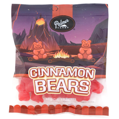 PALMER CANDY CINNAMON BEARS 4.5 OZ PEG BAG