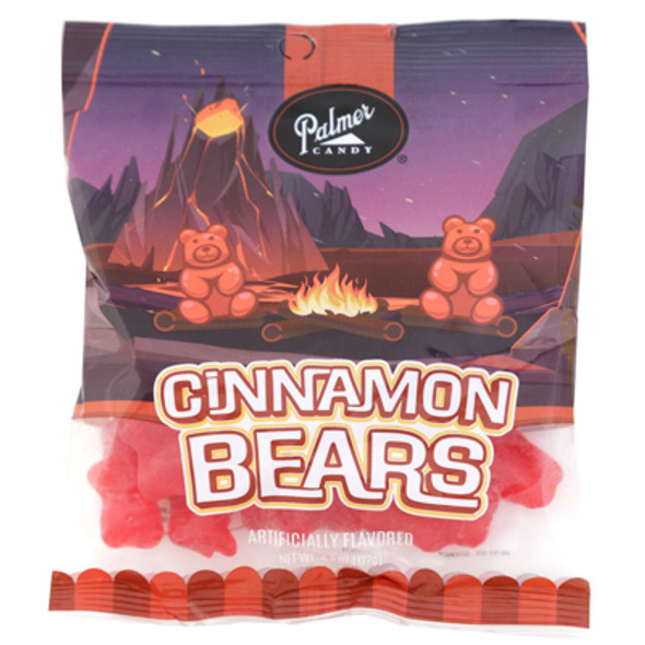 PALMER CANDY CINNAMON BEARS 4.5 OZ PEG BAG