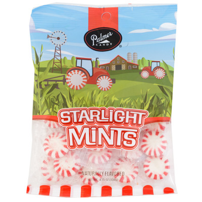 PALMER CANDY STARLIGHT MINTS 4.75 OZ PEG BAG