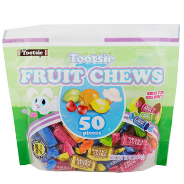 EASTER CANDY TOOTSIE FRUIT CHEWS 12 OZ BAG COUNTER DISPLAY