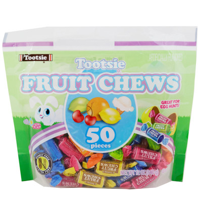 EASTER CANDY TOOTSIE FRUIT CHEWS 12 OZ BAG COUNTER DISPLAY
