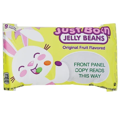 JUST BORN JELLY BEANS FRUIT FLAVOR 10 OZ BAG COUNTER DISPLAY