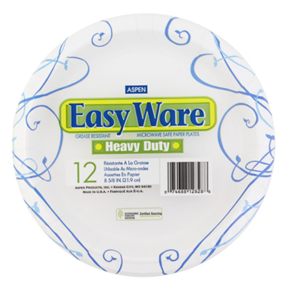 PAPER PLATES 12CT HEAVY DUTY 8.5IN EASYWARE PRINTED DESIGN PAPER PLATES 12CT HEAVY DUTY 8.5IN EASYWARE PRINTED DESIGN