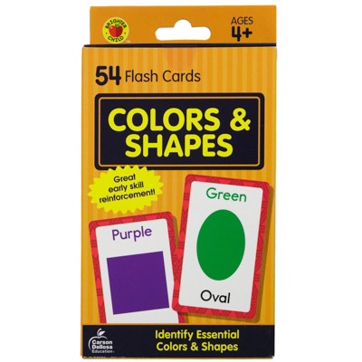 FLASH CARDS 54CT COLORS AND SHAPES BOXED PP$2.99