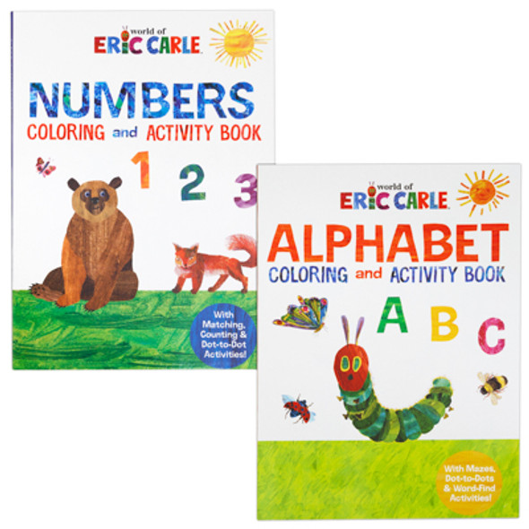 ERIC CARLE COLORING AND ACTIVITY BOOKS 2 ASSORTED FLOOR DISPLAY