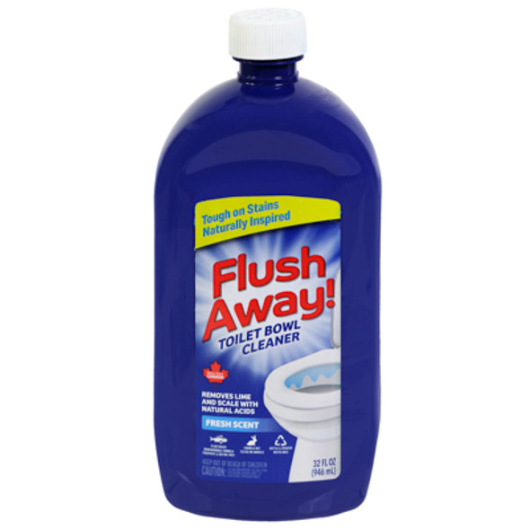 TOILET BOWL CLEANER 32FL OZ FLUSH AWAY! FRESH SCENT