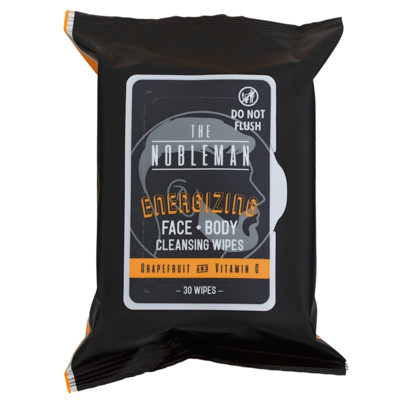 FACE & BODY MENS WIPES 30CT ENERGIZING GRAPEFRUIT & VITAMIN C NOBLEMAN NO ONLINE SALES MAP PRICING