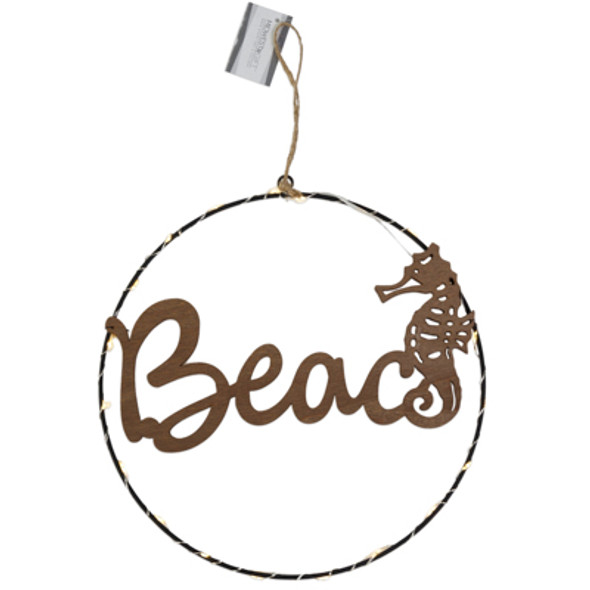 WALL SIGN BEACH 9.45X9.45 METAL