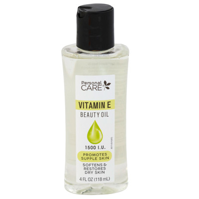 VITAMIN E SKIN OIL 4OZ 1500 I.U. PERSONAL CARE W/SAFTEY SEAL UNDER CAP