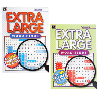 WORD FIND EXTRA LARGE 80 PG 2 TITLES IN COUNTER DISPLAY