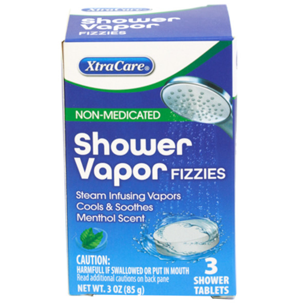 SHOWER VAPOR FIZZIES 3CT 24PC PDQ BOXED XTRA CARE SHOWER VAPOR FIZZIES 3CT 24PC PDQ BOXED XTRA CARE
