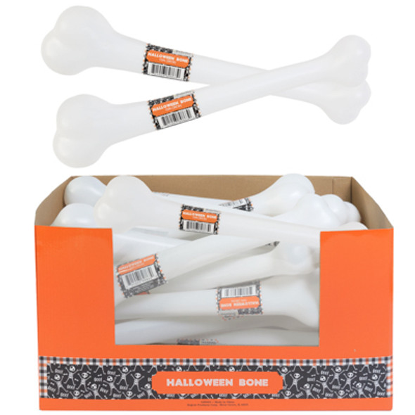 HALLOWEEN JUMBO WHITE BONE PROP  15IN L/18PC PDQ HALLOWEEN JUMBO WHITE BONE PROP  15IN L/18PC PDQ