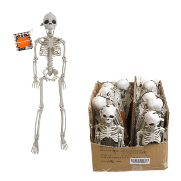 SKELETON 14IN JOINTED FULLY POSABLE PP PLASTIC EA W/HT SKELETON 14IN JOINTED FULLY POSABLE PP PLASTIC EA W/HT