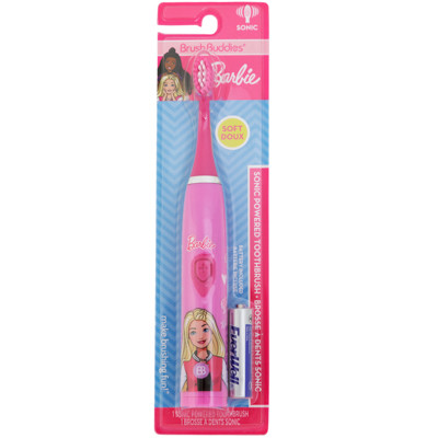 TOOTHBRUSH BARBIE SONIC POWERED SOFT BRISTLES PEGGABLE