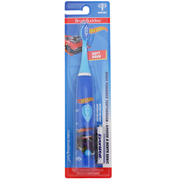 TOOTHBRUSH HOT WHEELS SONIC POWERED SOFT BRISTLES