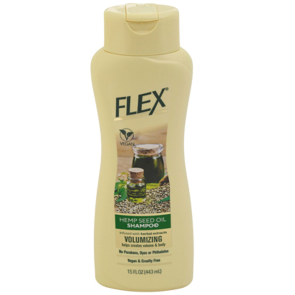 SHAMPOO 15OZ HEMP SEED OIL VOLUMIZING FLEX