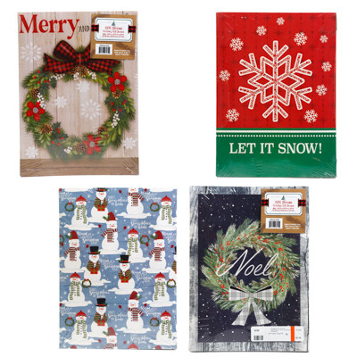 GIFT BOX 3PK LINGERIE CHRISTMAS 11 X 8 X 1.25 RANDOM ASSORTED