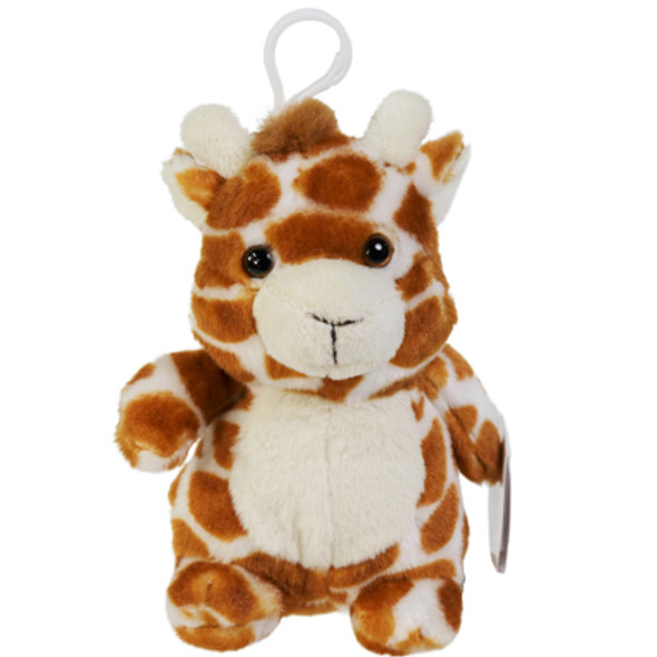 PLUSH 5IN CHUBBY GIRAFFE GERALDINE W/CLIP WISH PETS