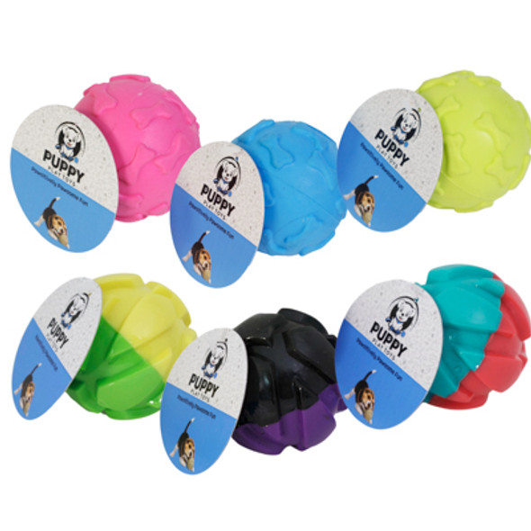 DOG TOY TPR BALL SMALL 6 ASSORTED IN PDQ DOG TOY TPR BALL SMALL 6 ASSORTED IN PDQ