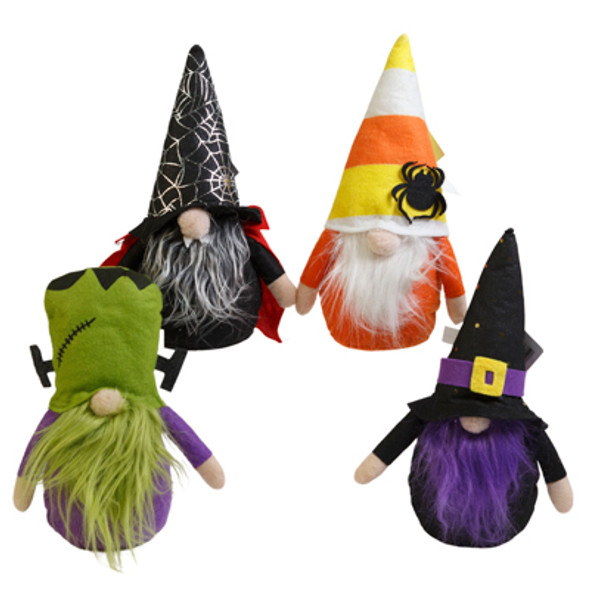 GNOME HALLOWEEN TABLE DECOR 4AST 5.5X10IN W/WEIGHTED BOTTOMS HLWN/HT GNOME HALLOWEEN TABLE DECOR 4AST 5.5X10IN W/WEIGHTED BOTTOMS HLWN/HT
