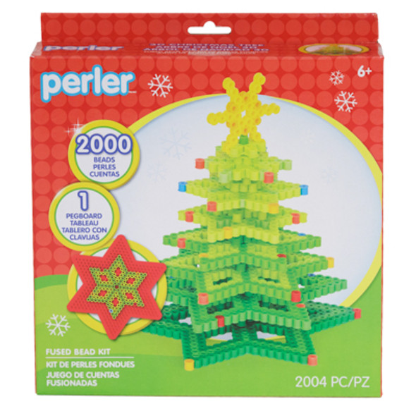BEAD KIT 2004PC 3D CHRISTMAS TREE LITHO BOXED PERLER BEAD KIT 2004PC 3D CHRISTMAS TREE LITHO BOXED PERLER