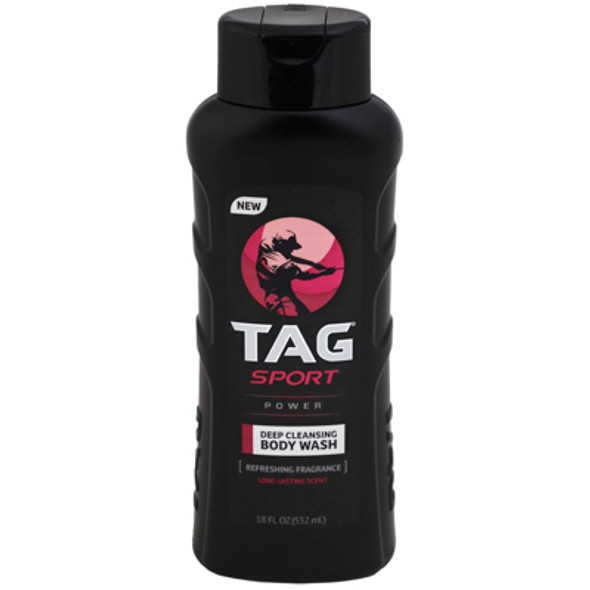 TAG BODY WASH 18OZ POWER SPORT