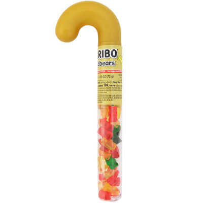 HARIBO HOLIDAY FILLED CANE 2.53 OZ IN COUNTER DISPLAY